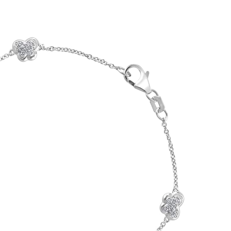 EFFY 925 Silver Diamond Bracelet