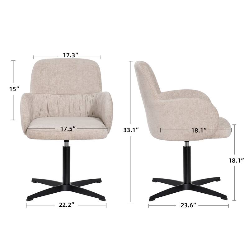 Modern 360° Swivel Upholstered Multi-Use Chair for Office or Dining