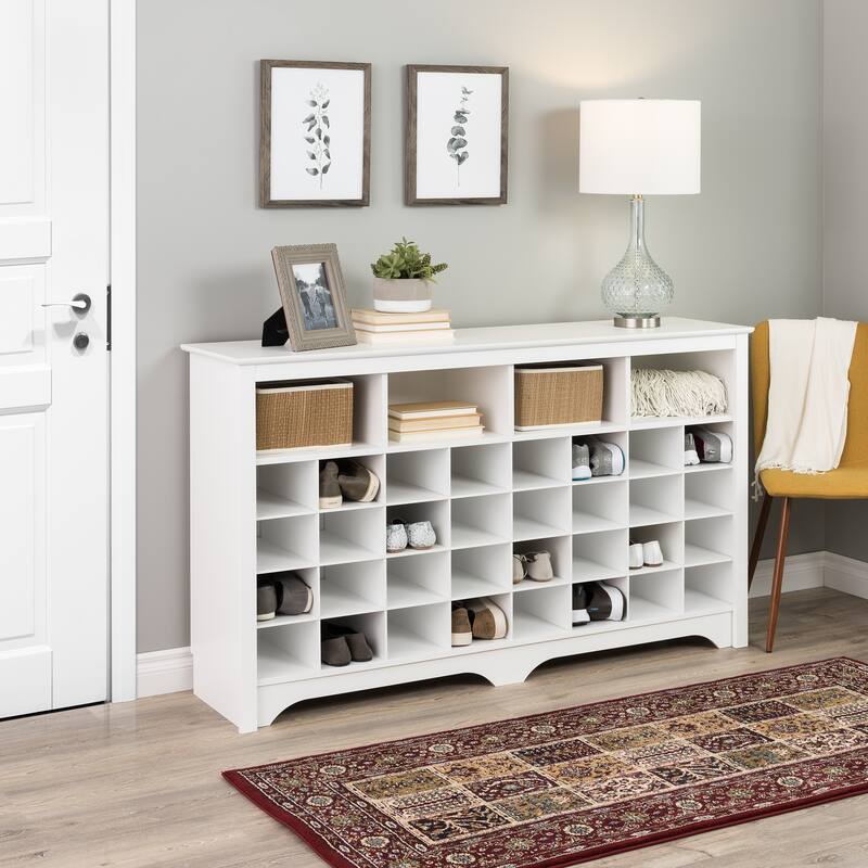 Prepac 60" Entryway Shoe Cubby Console