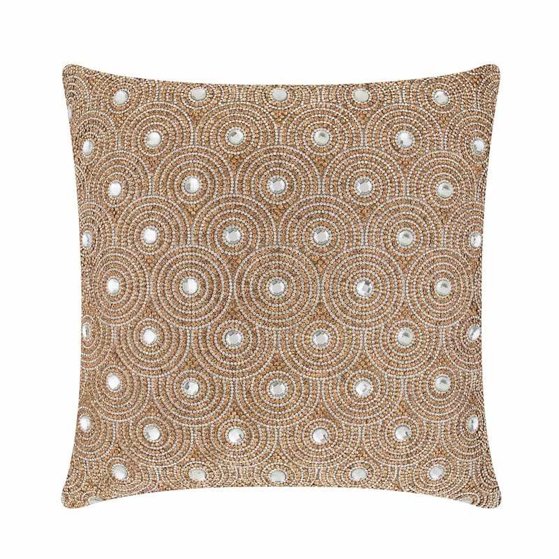 Sparkles Home Monte Carlo Rhinestone Pillow - Gold