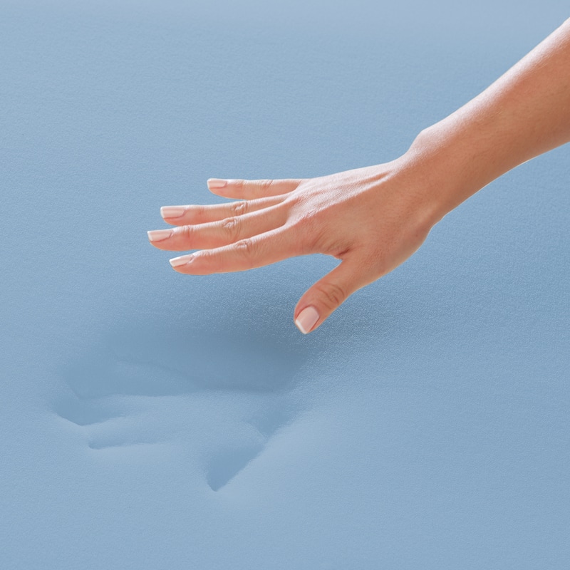 Vibe 4" Wave Convoluted Gel Memory Foam Mattress Topper, Dual-Sided