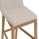 preview thumbnail 86 of 115, Gracie Modern Bar Stool, Boucle Upholstered Chair and Brushed Wooden Legs