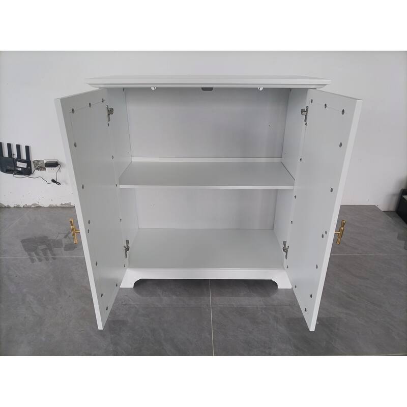 Sideboard Buffet Storage Liquor Cabinet with Rattan Decorated Doors
