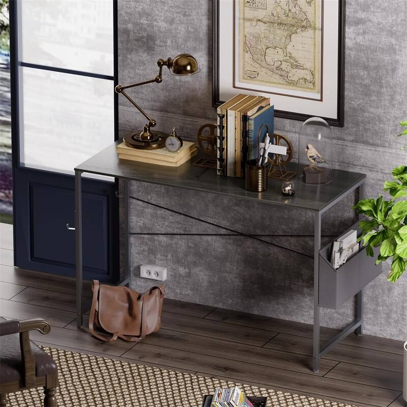 Computer Desk Study Table - Rustic Brown