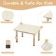 preview thumbnail 4 of 8, Kids Table and Chair Set, Height Adjustable Toddler Table and 4 Chairs Set