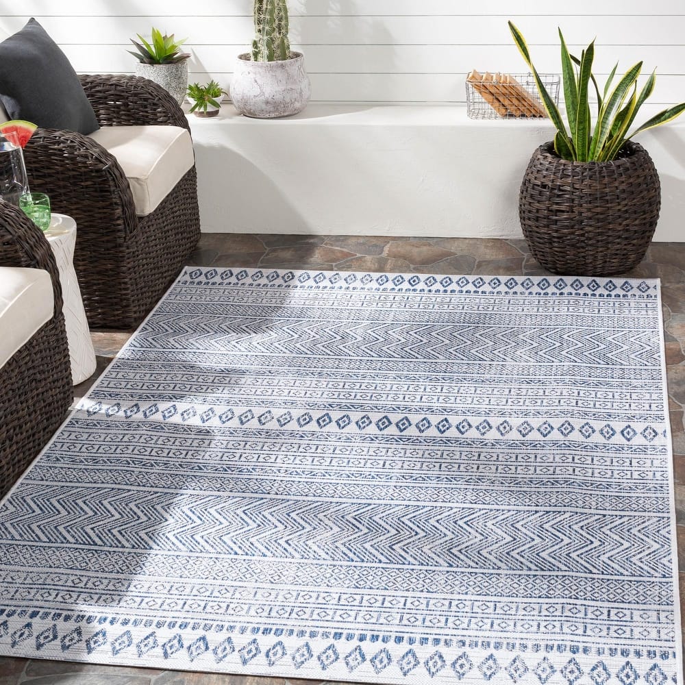 Livabliss Eagean Moroccan Indoor/Outdoor Area Rug