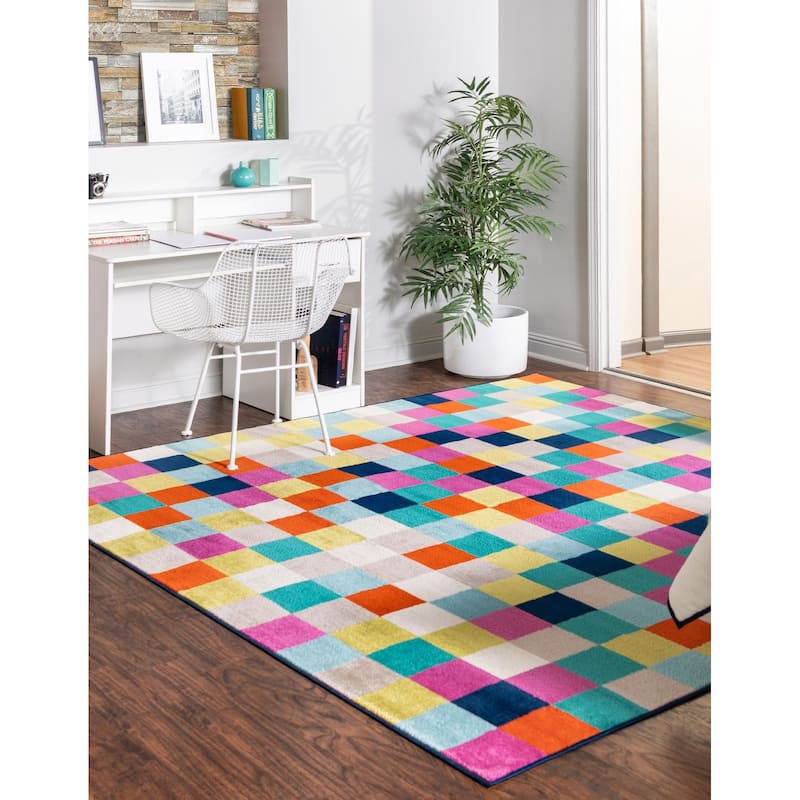 Contemporary Chorisia Collection Area Rug