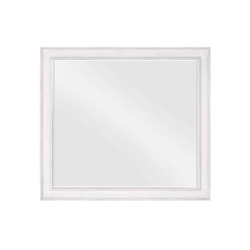 Weathered White Finish Mirror