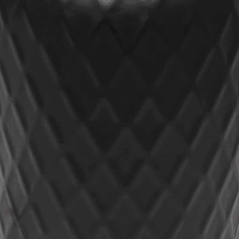 Chevron Base Table Lamp with Drum Shade - 17.25" - Black