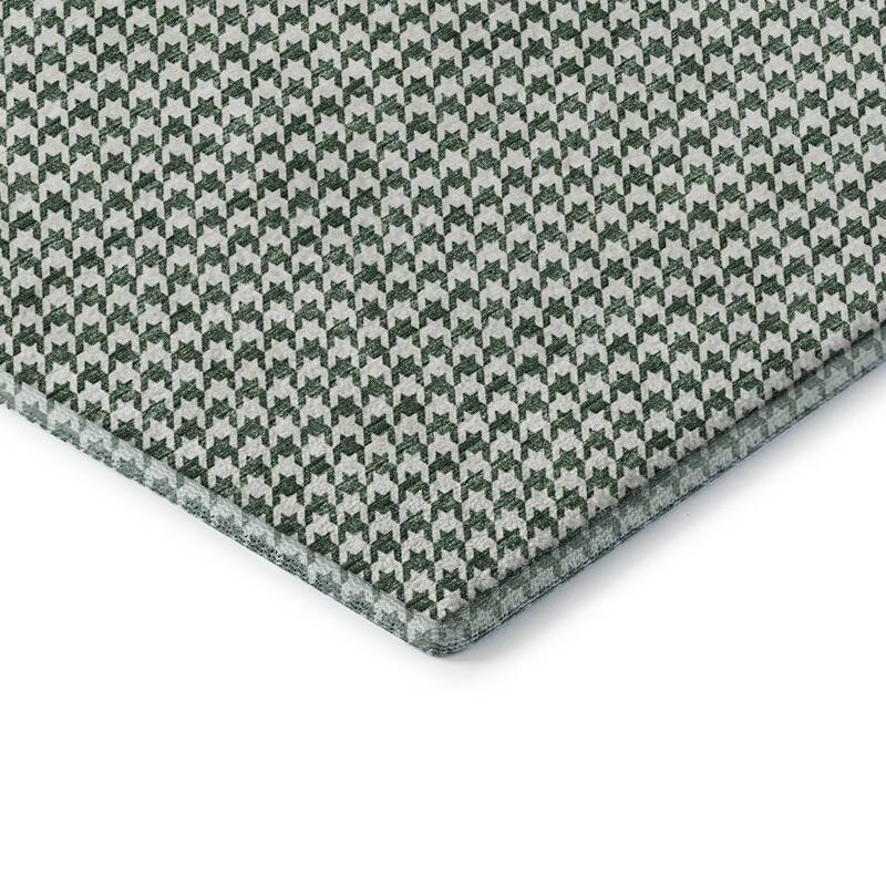 Premium Washable Super Soft Modern Houndstooth Mayfield Rug