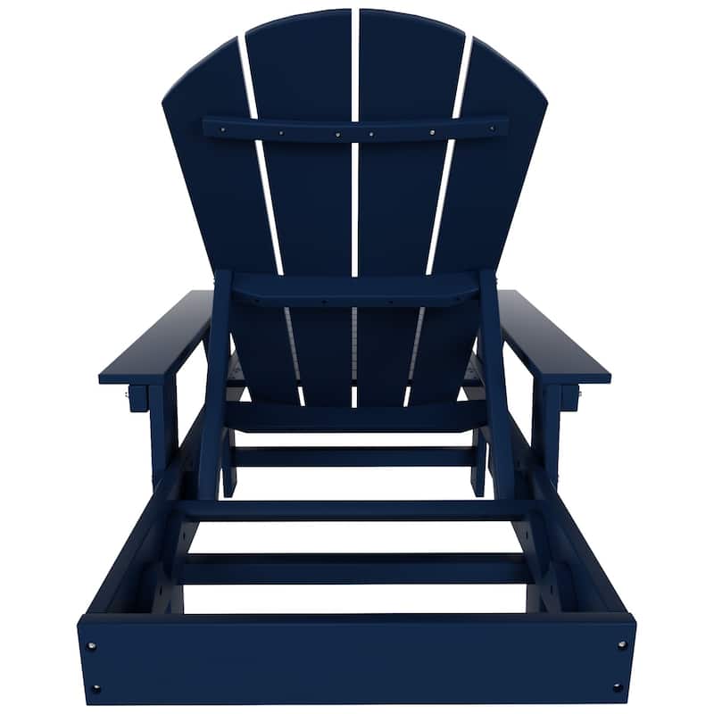 Polytrends Laguna Hdpe All Weather Outdoor Patio Pool Reclining Chaise Lounge With Arms And Wheels