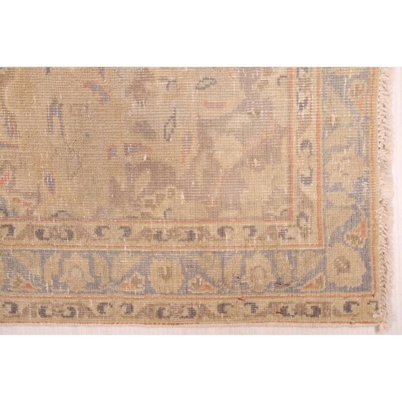 ECARPETGALLERY Hand-knotted Antalya Vintage Khaki Wool Rug - 4'9 x 7'5