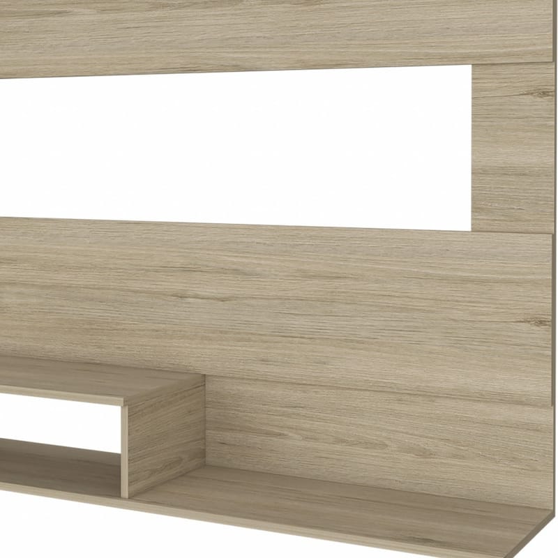 Modern 55" TV Entertainment Center with Open Shelving and Cable Management for 50" TV - 47.2" H x 55.1" W x 12.4" D