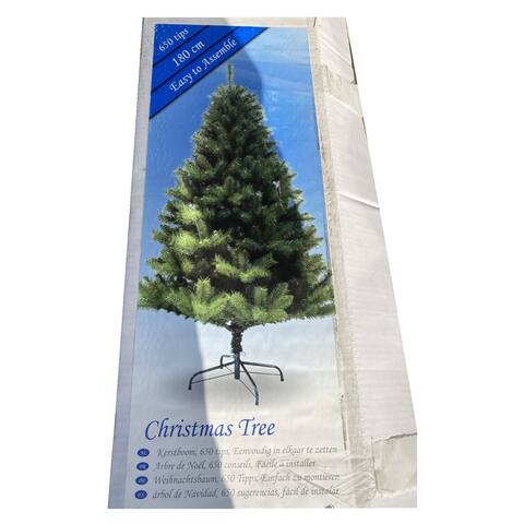 Christmas Tree 6Ft 650 Branch Tips Artificial Christmas Tree - 41*9*8