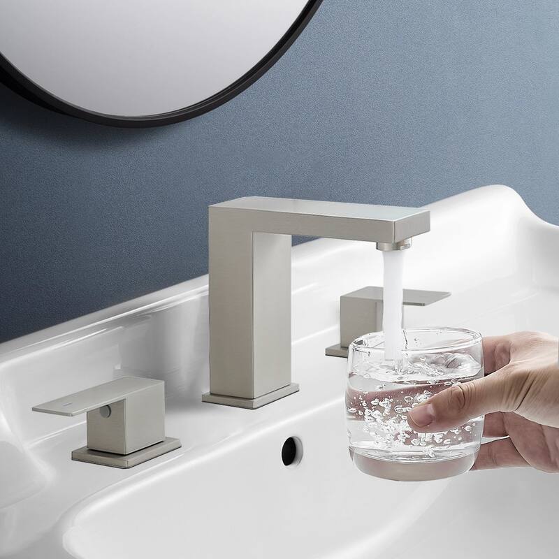 Topcraft Stainless Steel Two Handle Bathroom Sink Faucet