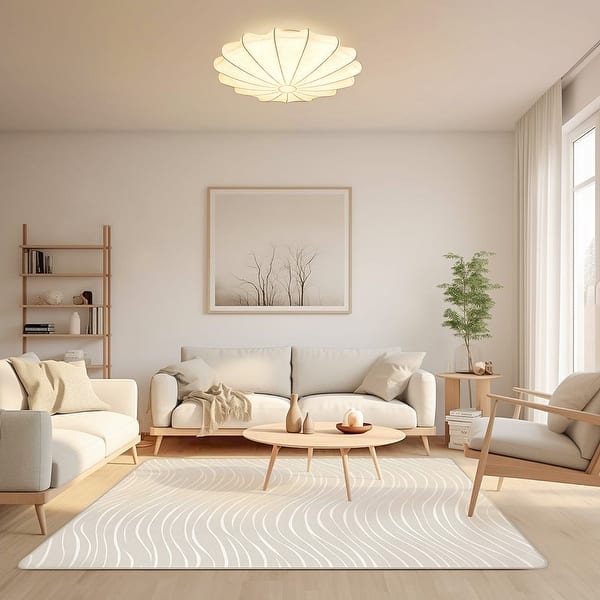 living room white modern ceiling light