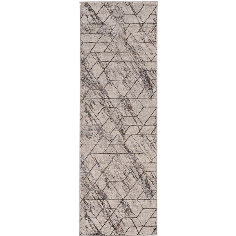 Strick & Bolton Renew Distressed Geometric Area Rug
