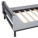 preview thumbnail 17 of 35, Twin Bed with Headboard, Footboard,Built-in Bed-end Book Storage Rack