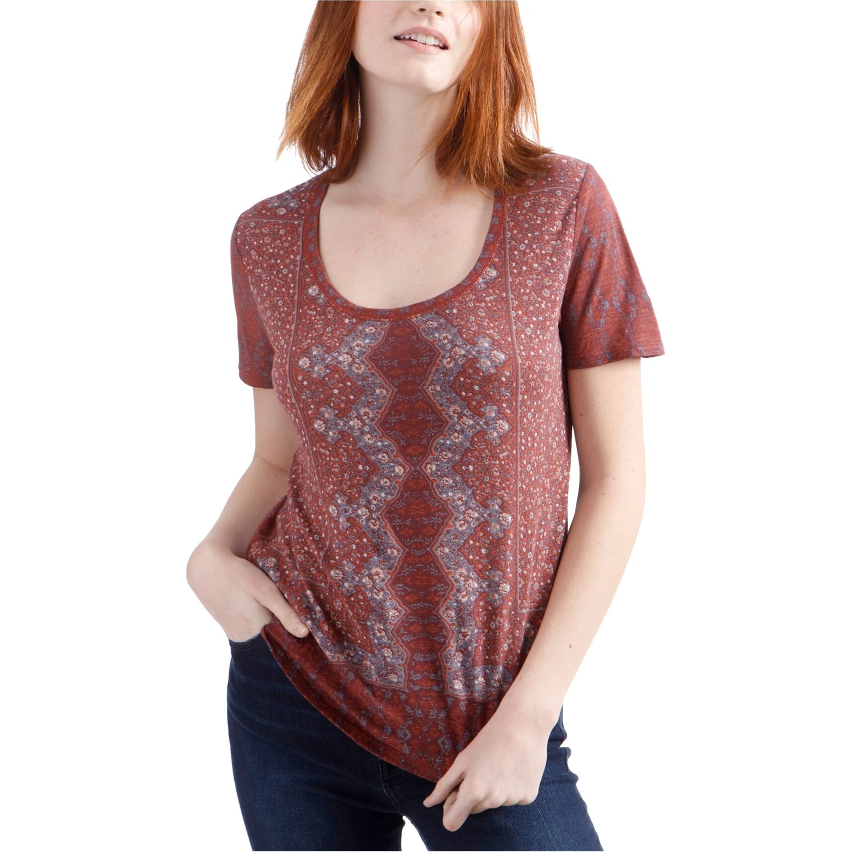 lucky brand red shirt