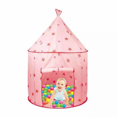 Princess Castle Play Tent, Kids Foldable Games Tent House