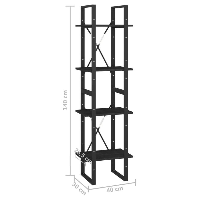 vidaXL Bookshelf Book Cabinet Shelving Unit for Living Room Engineered Wood