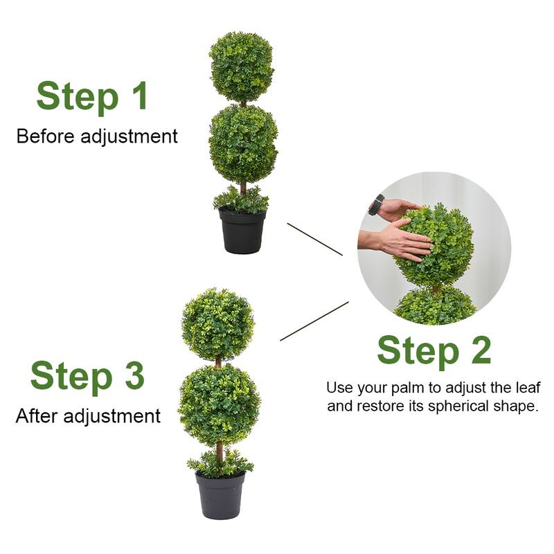Artificial Boxwood Topiary Tree 3Ft/3.7Ft/4.2Ft