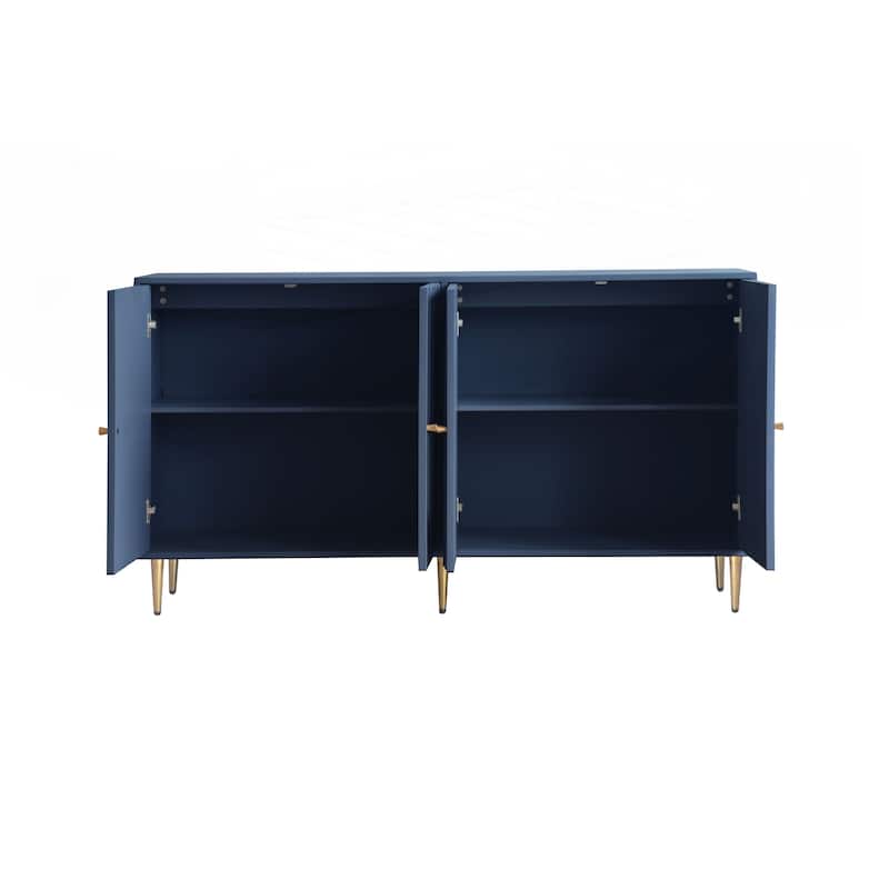 Modern 4 Door Wooden Cabinet Sideboard Buffet