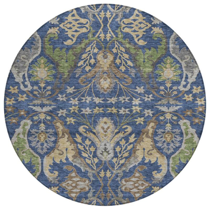 HomeRoots Floral Transitional Rectangle Outdoor Rug