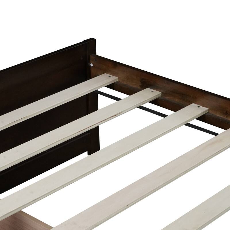 Twin Size Solid Rubber Wood Daybed with 2 Drawers