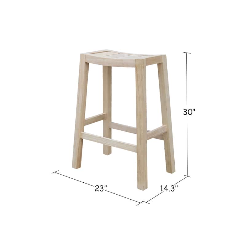 Solid Wood Ranch Stool