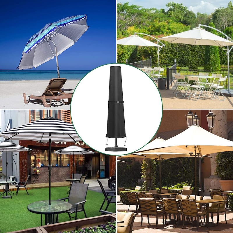 Patio Umbrella Parasol Cover Waterproof Outdoor Market Umbrella Cover - Fit Market Umbrella 7ft-11ft