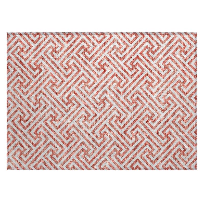 Machine Washable Indoor/ Outdoor Chantille Geo Modern Rug
