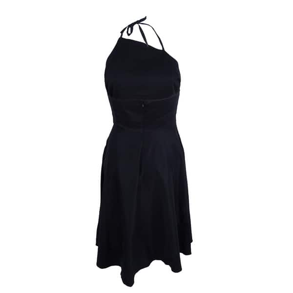 Betsey Johnson Women's Asymmetrical Halter Fit & Flare Dress - Bed Bath &  Beyond