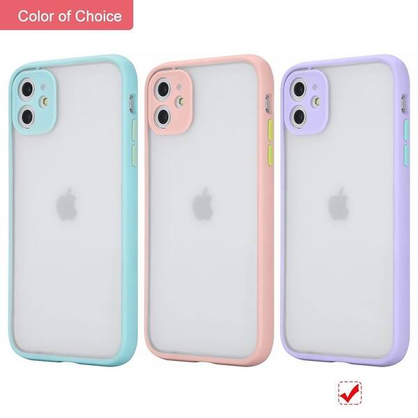 For Apple Iphone 11 Purple Blue Frosted Camera Protector Case Acrylic Tpu Case Overstock For Apple Iphone 11 Purple Blue Frosted Camera Protector Case Acrylic Tpu Case Overstock