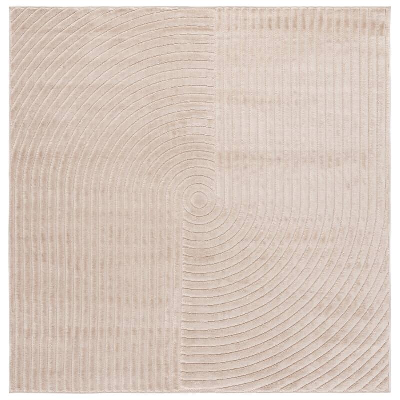 SAFAVIEH Selena Elaine Modern & Contemporary Rug - 8' Square - Beige