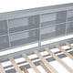preview thumbnail 106 of 105, L-shape Daybed Wooden Sofa Bed Corner Bed with Bookcase Guardrail Built-in USB Charging Ports, Space-saving Bed
