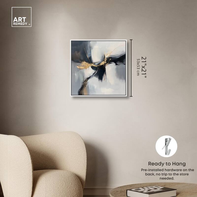 Golden Fissure I Canvas by Art Remedy