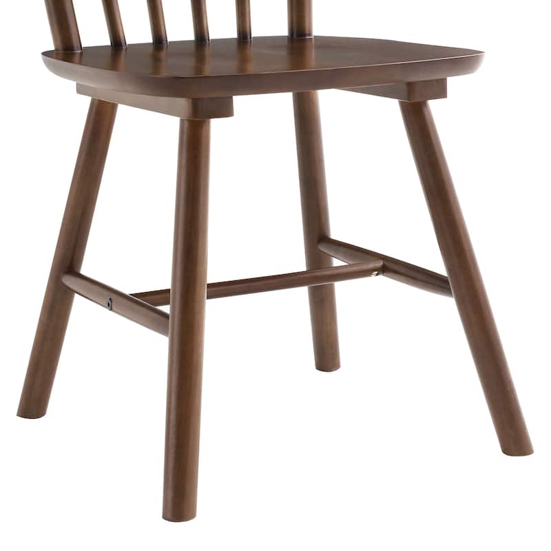 Set of 2 Farmhouse Wooden Kitchen Chairs - N/A