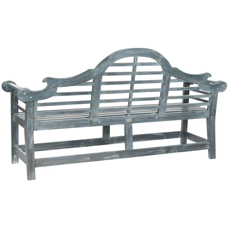 SAFAVIEH Outdoor Patio Furniture Hamida Acacia Wood Garden Bench - 77Wx23Dx41H