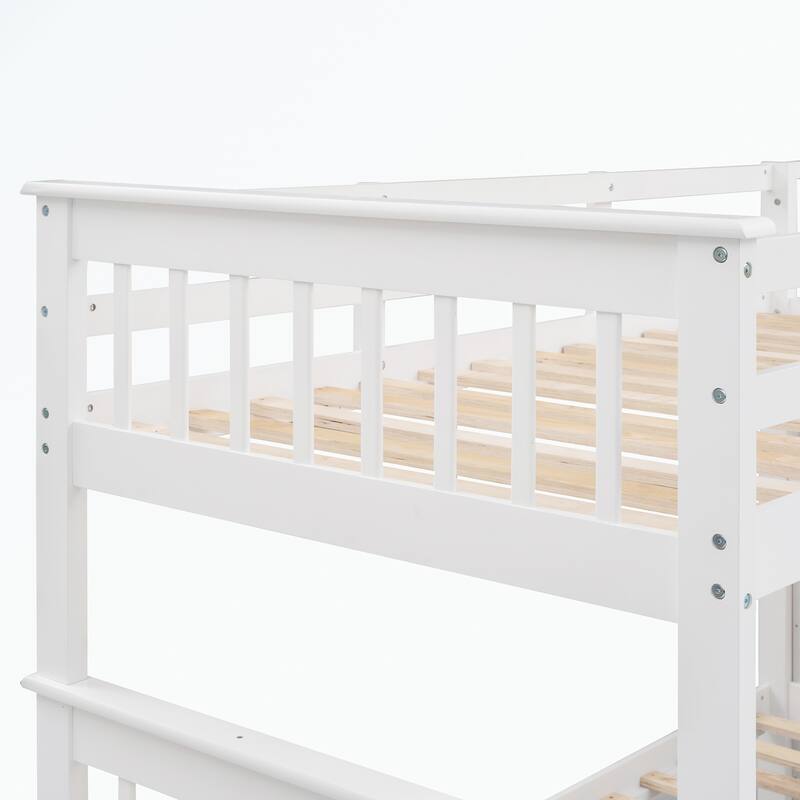 Stairway Twin-Over-Full Bunk Bed with Twin size Trundle