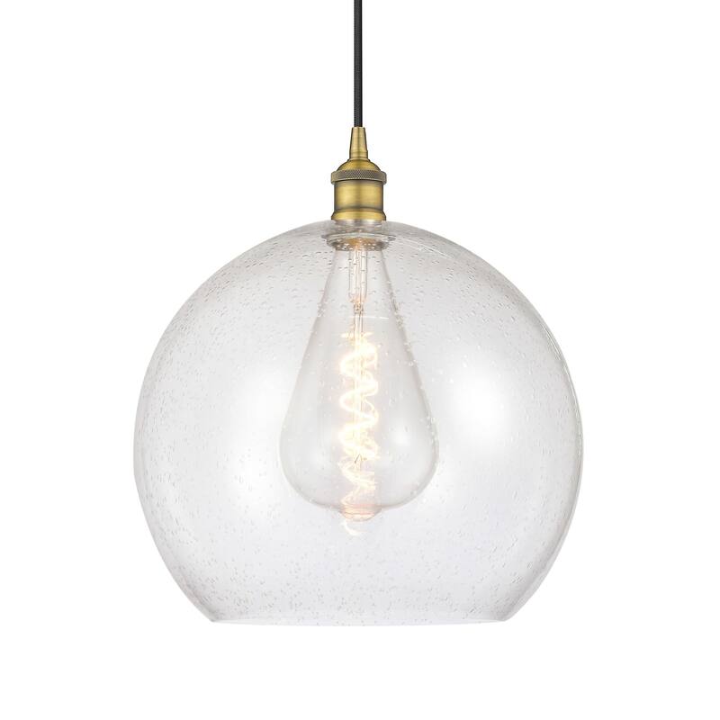 Innovations Lighting 616-1P-17-14 Athens Pendant Athens 14" Wide - Brushed Brass / Seedy