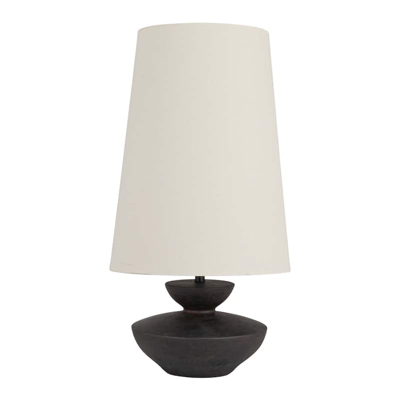 Table Lamp with Sculptural Base - Black