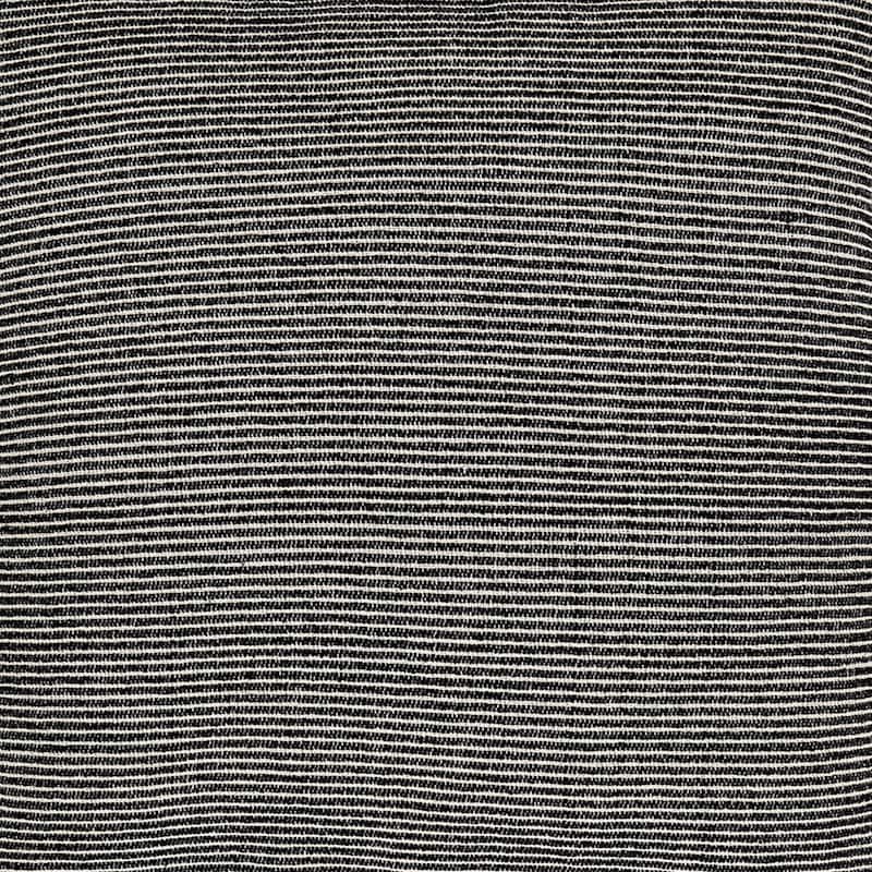 Throw Pillow Set of 4, 20 Inch, Cotton, Black White Stripes, Straight Edge