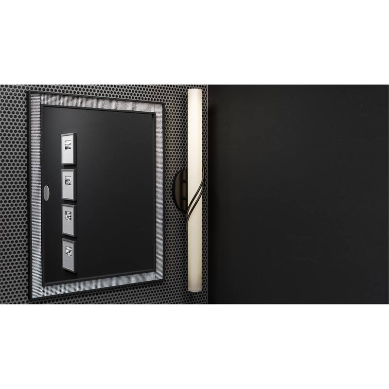 Quoizel Serenade Matte Black 32-inch LED Bath Light