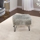preview thumbnail 81 of 81, Mongolian Fauxfur Ottoman