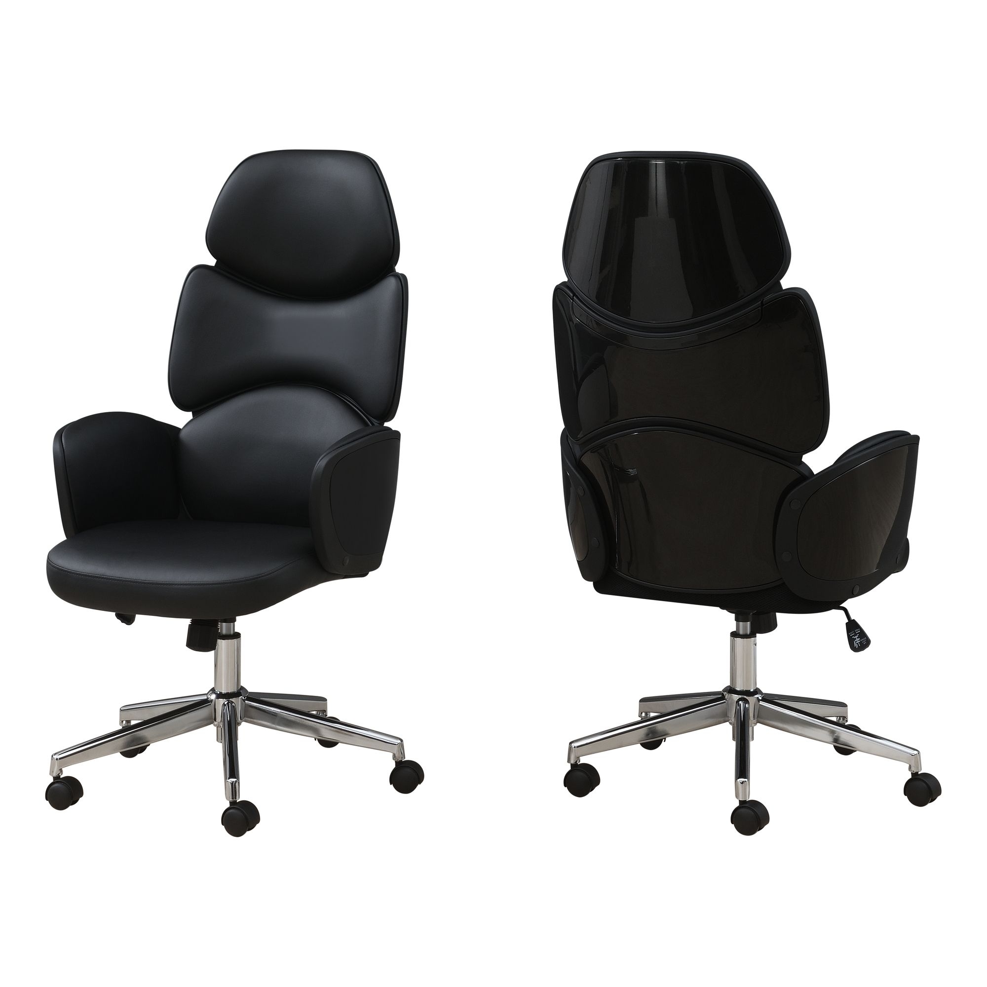 Black and hotsell silver office chair