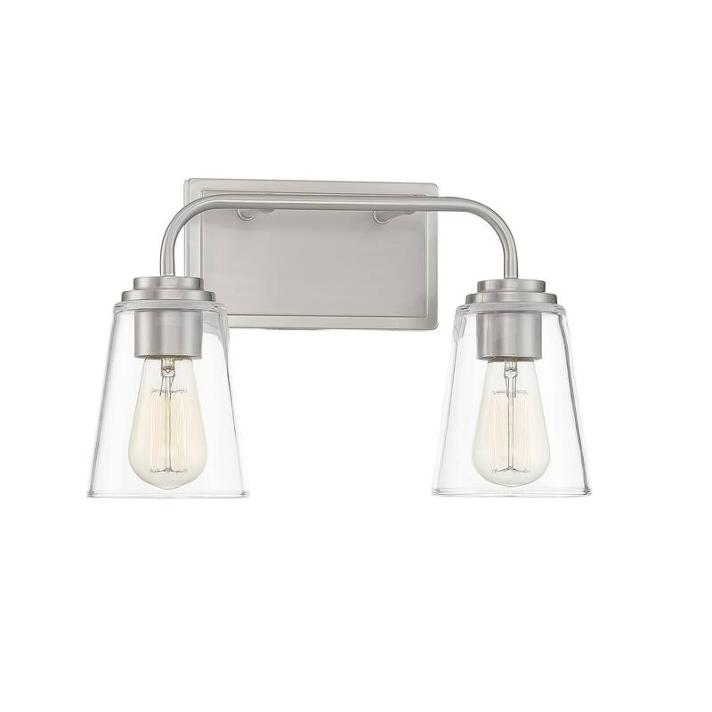 Meridian M80043 2 Light 15" Wide Bathroom Vanity Light with Tapered