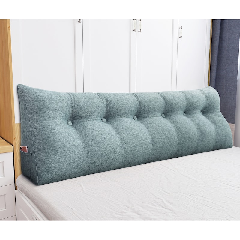 WOWMAX Bed Rest Reading Wedge Headboard Backrest Tufted Pillow