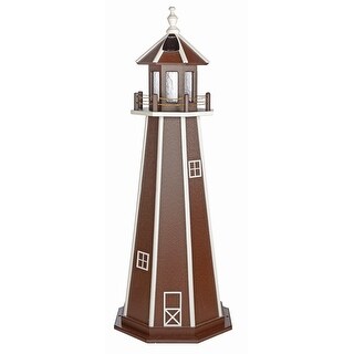 Brown and White Poly Lighthouse - Bed Bath & Beyond - 34675821