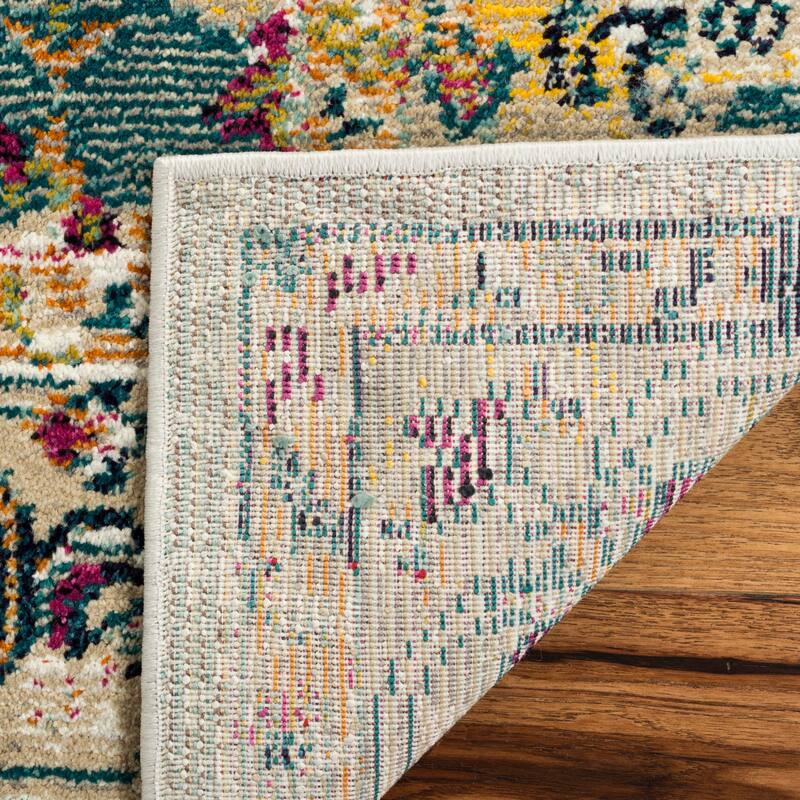 SAFAVIEH Savannah Basmah Boho Oriental Polyester Medallion Rug
